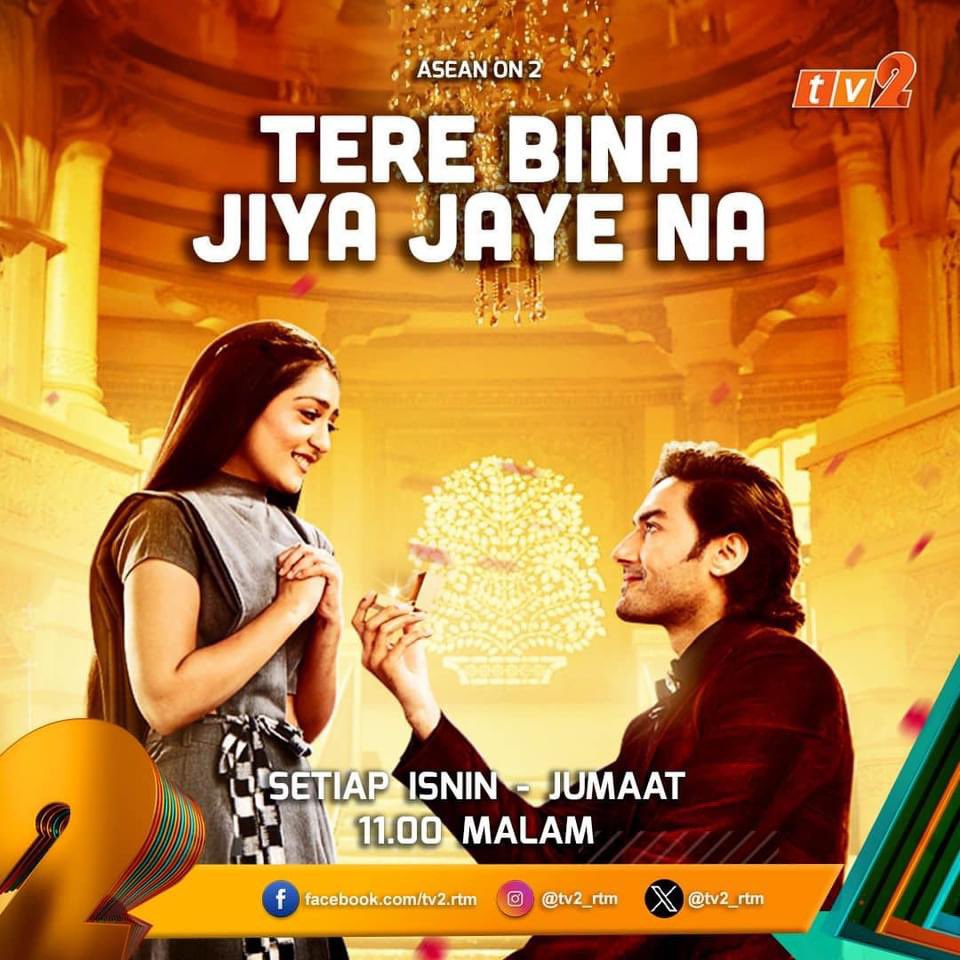 Saksikan drama bersiri Hindi #TereBinaJiyaJayeNa (Ep. 38) lakonan Avinesh Rekhi, Anjali Tatrari, Rakshanda Khan pukul 11:00 malam ini di TV2. #ASIANON2