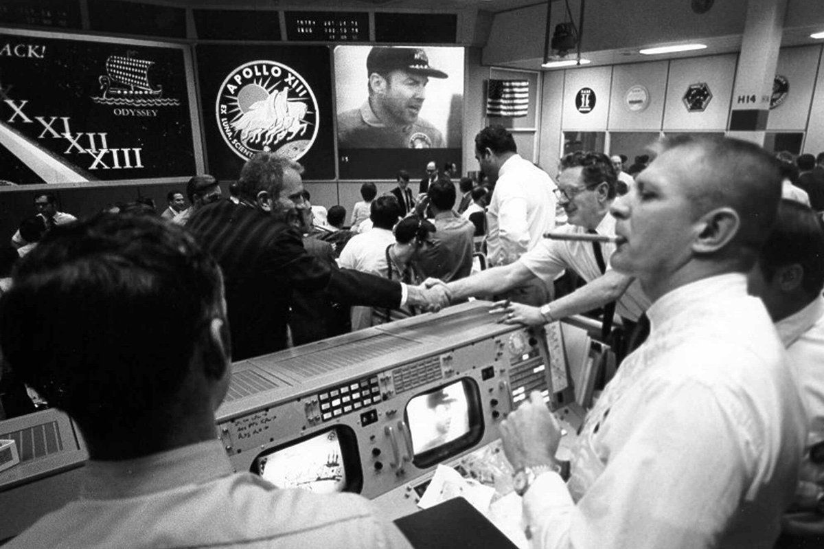 Today in 1970, after several trying and difficult days, the Apollo 13 mission splashed down on Earth. It was a time of great relief, not only for us in the astronaut corps, but for all Americans, and indeed, our friends watching around the world. The steadiness of 13’s crew, and