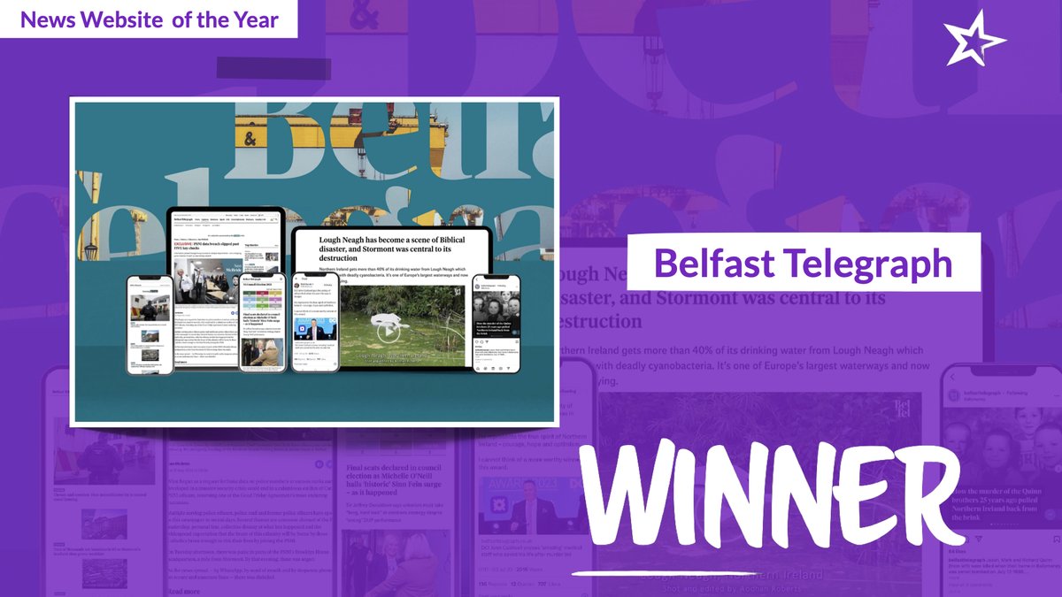 Congratulations to @BelTel on winning in the News Website of the Year category at the #RegionalPressAwards 2024!