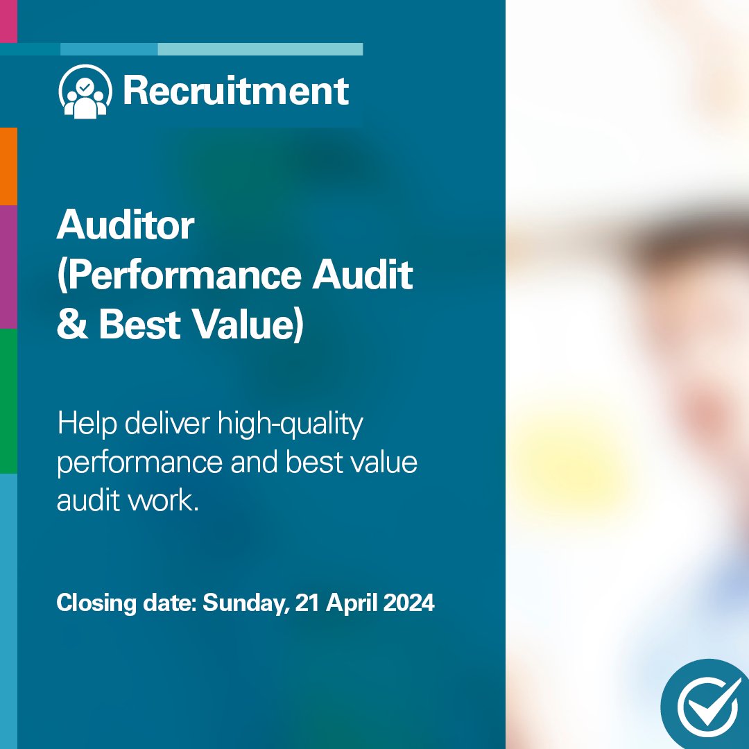 There’s still time to apply for this role. As Auditor, you will research, analyse and audit financial and non-financial data and other evidence to help establish how well public money is being used. Find out more and apply before Sunday 21 April at: bit.ly/Auditor_PABV_A…