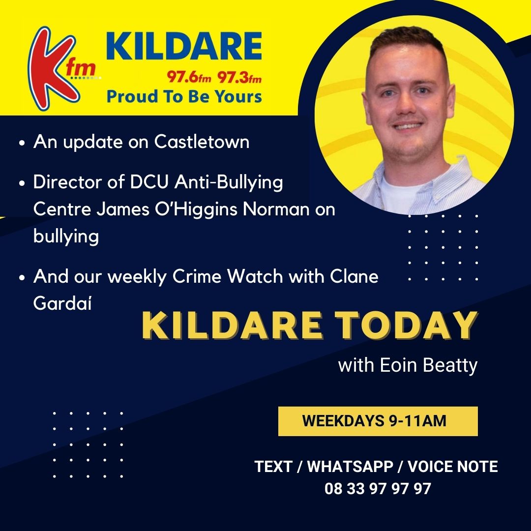 All of this and more to come on tomorrow morning's Kildare Today from 9am! @AntiBullyingCen