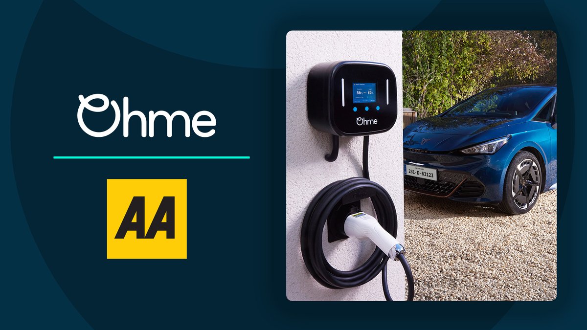 🚙 Your electric vehicle just met its perfect pit crew. 🤝 We're happy to announce that Ohme is the official EV charging partner of @aaroadwatch! 🇮🇪 AA customers - get ready to unlock smarter, greener & cheaper EV charging from home.⚡️ Read more → bit.ly/444UstF