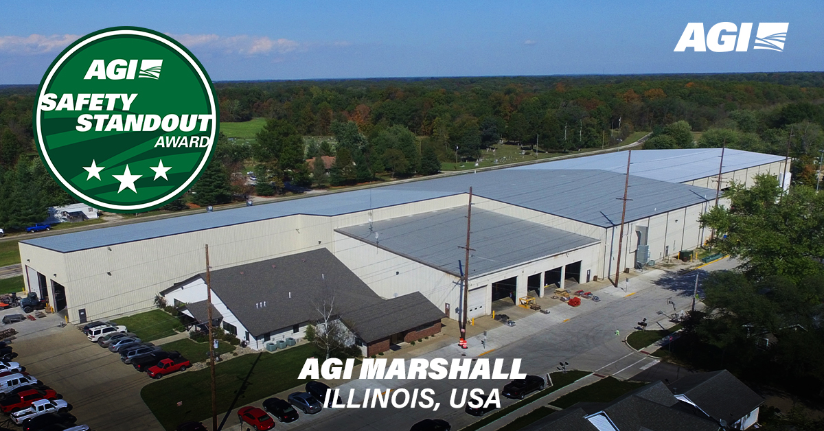 Congrats to AGI Marshall for 3 years of no lost time incidents! Founded in 1968 as a conveyor repair and reconditioning shop, the facility is now well-known for its manufacturing expertise in fertilizer solutions. Read more: agi.aggrowth.com/3W02IJC #SafetyStandoutAward #AgX