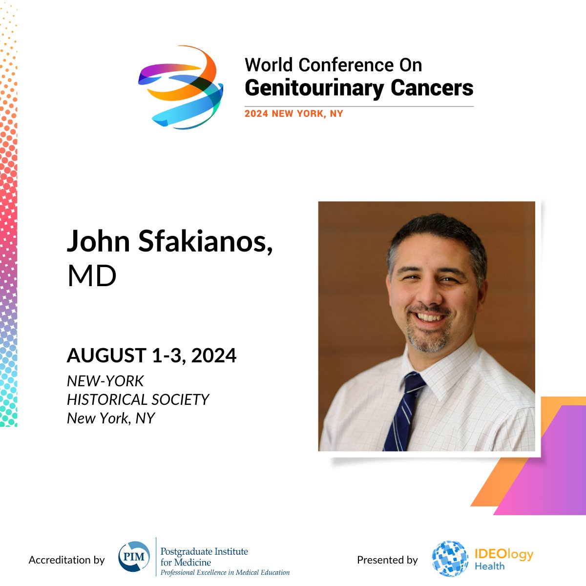 Join us in welcoming Dr. @DrJohnSfakianos to #WorldGU24 in New York this August! Dive deep into #GU discussions, network with peers, and gain invaluable insights from today's leading experts. Explore the faculty lineup here ➡️ hubs.la/Q02sZgL10