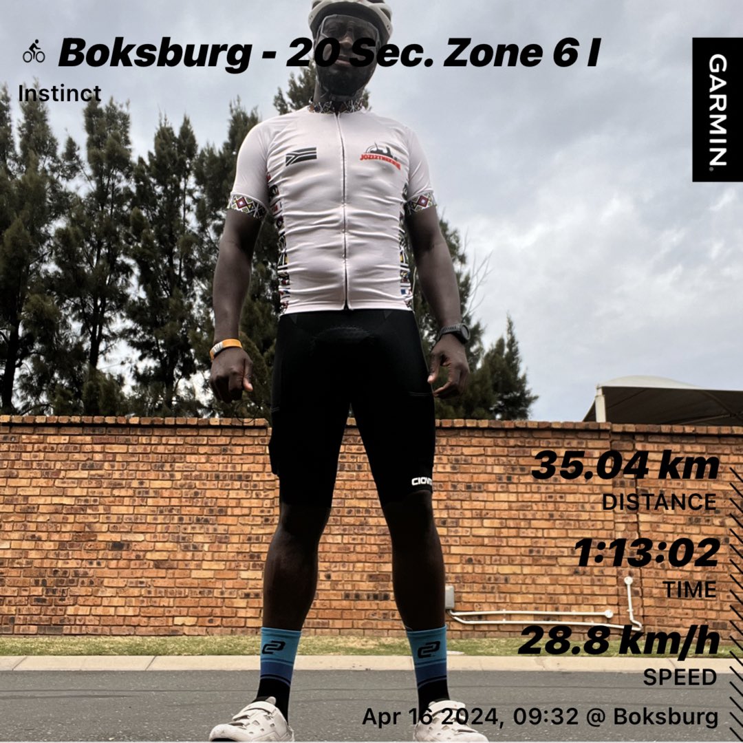 Tuesday Zone 6 training ride 
#Khozoskithecyclist 
#TrapnLos 
#IPaintedMyRide 
#FetchYourBody2024 
#Khozoskithefinisher 

Rent paid as we prepare to Run 🏃🏿‍♂️ 21 km on Sunday BNAC