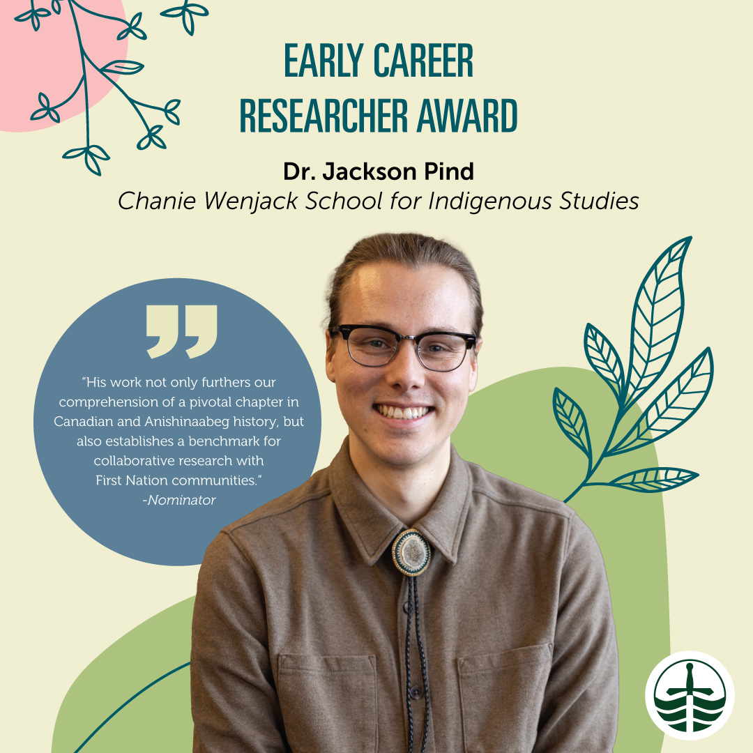 Congratulations, Dr. Jackson Pind, recipient of the 2024 Early Career Researcher Award!🎉 trentu.ca/researchinnova… @TrentTeaching @TrentUniversity @TrentUResearch @TrentUDurham @jacksonpind @FPHLTrent