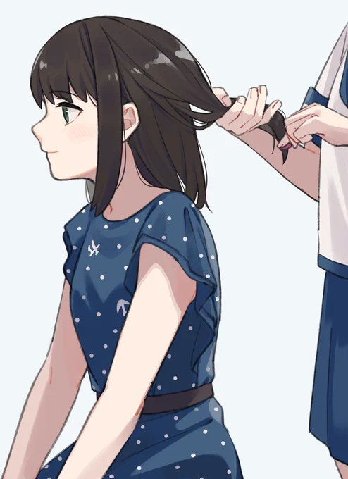 今日は髪おろそうかな 