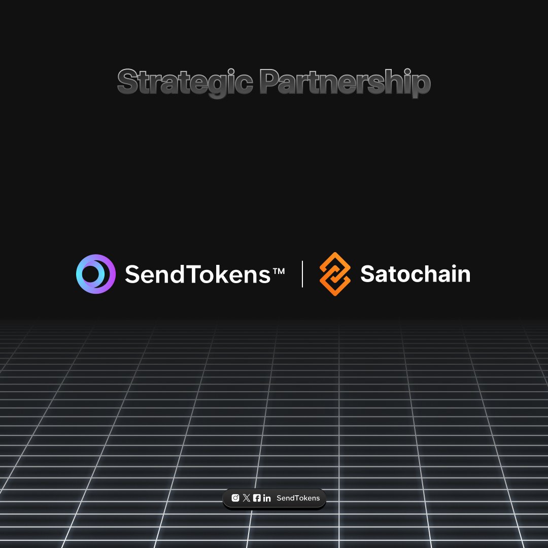 sendtokens's tweet image. Excited to announce our partnership with @SatochainL2, pioneering Bitcoin's Layer 2 with Optimistic Rollup! This collaboration empowers Sendtokens users with seamless Bitcoin transactions
#Sendtokens #SendWithEase #Satochain