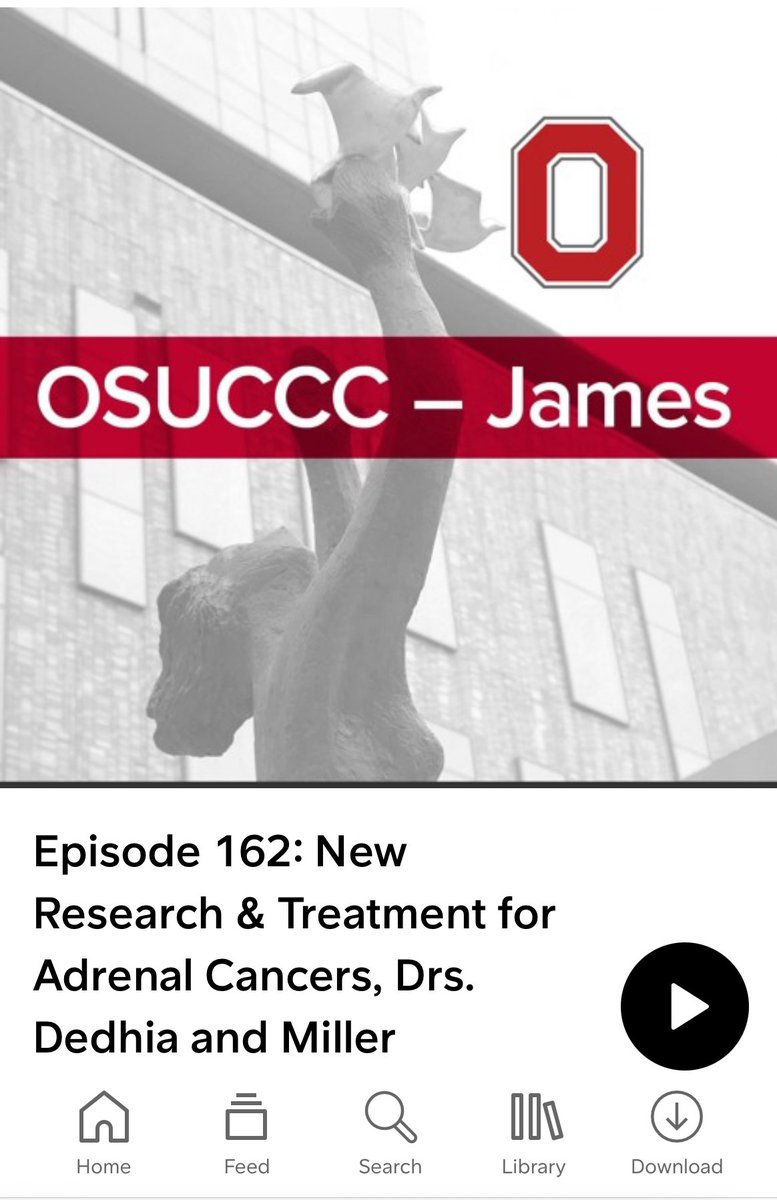 Check out this new podcast as part of #AdrenalCancerAwarenessMonth. @priyaknows and I discuss #AdrenalCancer & @OSUCCC_James' Comprehensive Adrenal Program. @TheAAES @OhioStateSurg @NADF_Adrenal @PheoPara ACCWarriors @Mike_Abba m.soundcloud.com/thejamescancer… @David_Cohn_MD