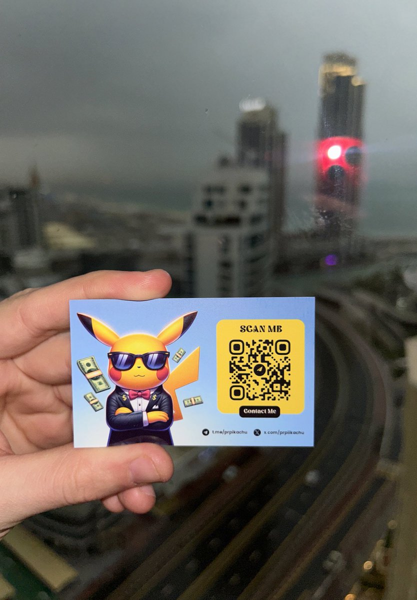 We've arrived in Dubai and reached our accommodation, but many activities have been postponed due to the very bad weather. 👀 For Pikachu enthusiasts, we'll be distributing our business cards for you. #TOKEN2049 #Token2024Dubai
