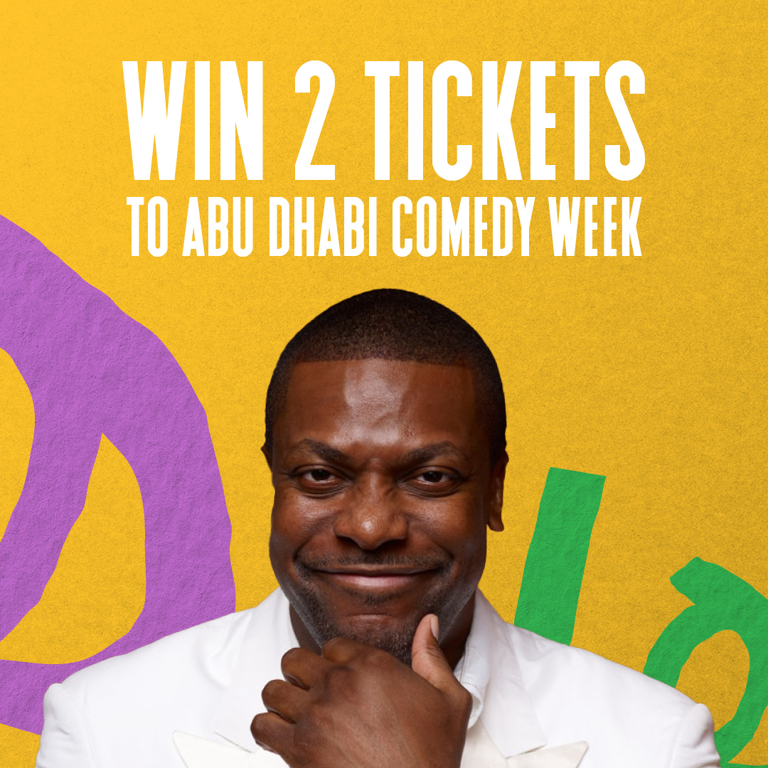 ADComedySeason's tweet photo. WIN 2 tickets to #AbuDhabiComedyWeek
Here's how to enter:
โก๏ธFollow @adcomedyweek
๐ฏTag 2 friends that think youโre funny
And for an extra entry, share this post to your stories๐
#ADComedyWeek #AbuDhabi #ChrisTucker https://t.co/RFKndX8x8C