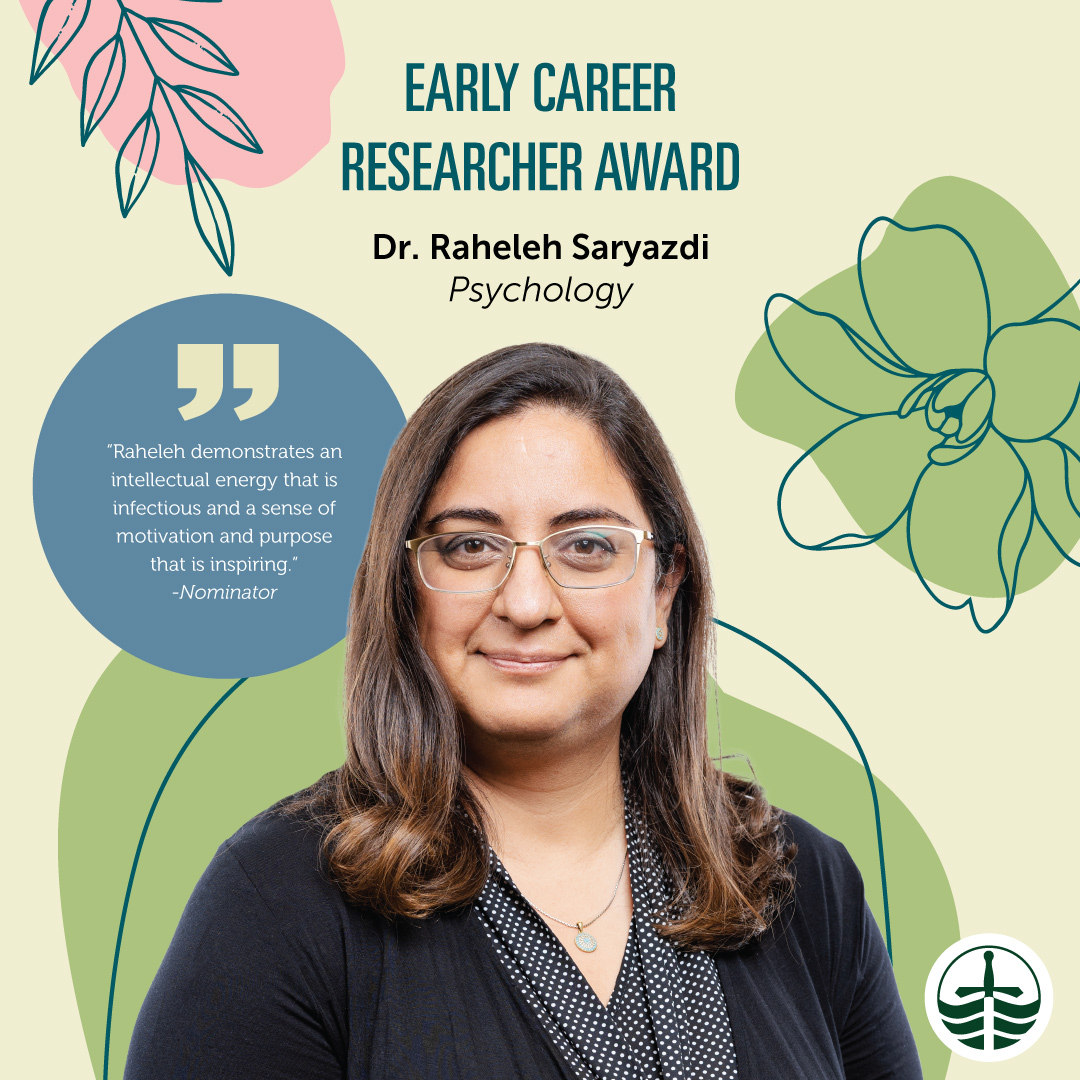 Congratulations, Dr. Raheleh Saryazdi ’11 (Trent Durham), recipient of the 2024 Early Career Researcher Award!🎉trentu.ca/researchinnova… @TrentTeaching @TrentUniversity @TrentUResearch @TrentUDurham @raheleh_s @trentdurhampsyc