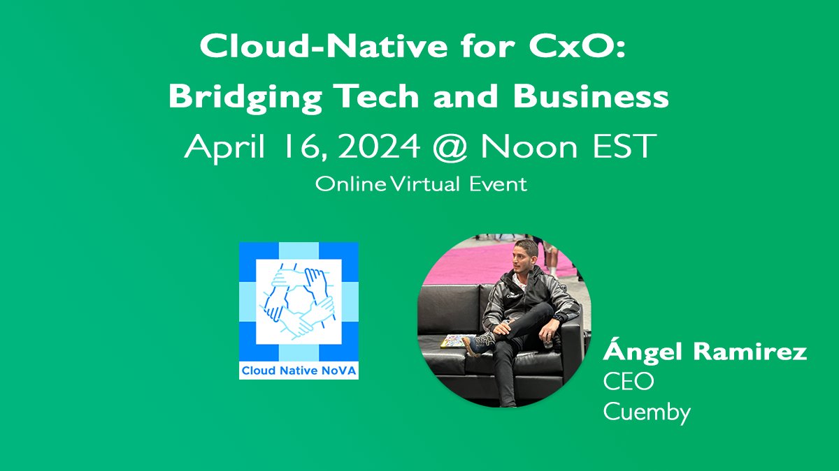 REMINDER: Free leadership talk TODAY.  Step up your #cloudnative advocacy skills.