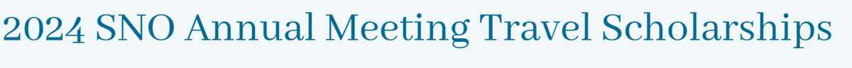 Interested in attending the SNO annual meeting?? SNO has 2 scholarships for the meeting, one for URIM early healthcare professionals and one for international attendees! soc-neuro-onc.org/WEB/About_Cont… @NeuroOnc