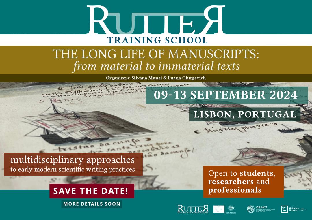 We are glad to announce the second edition of the #training school 'The long life of #manuscripts: from material to immaterial texts'. 9-13 September 2024, SAVE THE DATE! Know more about the past edition: rutter-blog.blogspot.com/2023/10/why-ru…