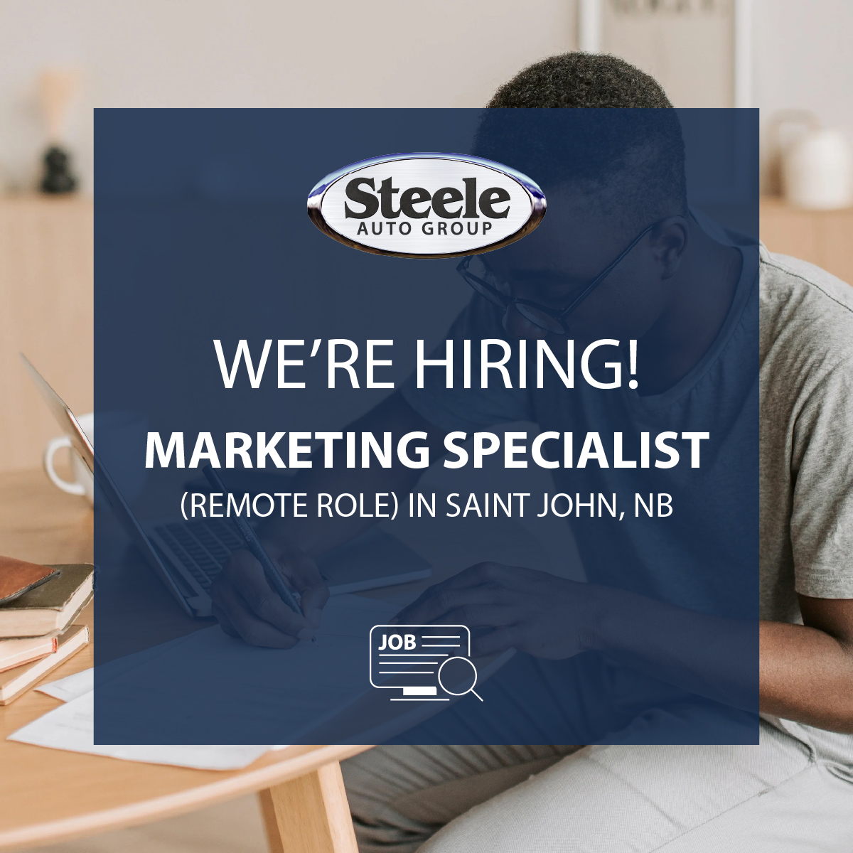 We're hiring  a Marketing Specialist! Join our growing team at Steele Auto Group in Saint John, New Brunswick! 

Apply now: bit.ly/3UkBYSX

#automotiveindustry #marketing #careeropportunity #steelecareers