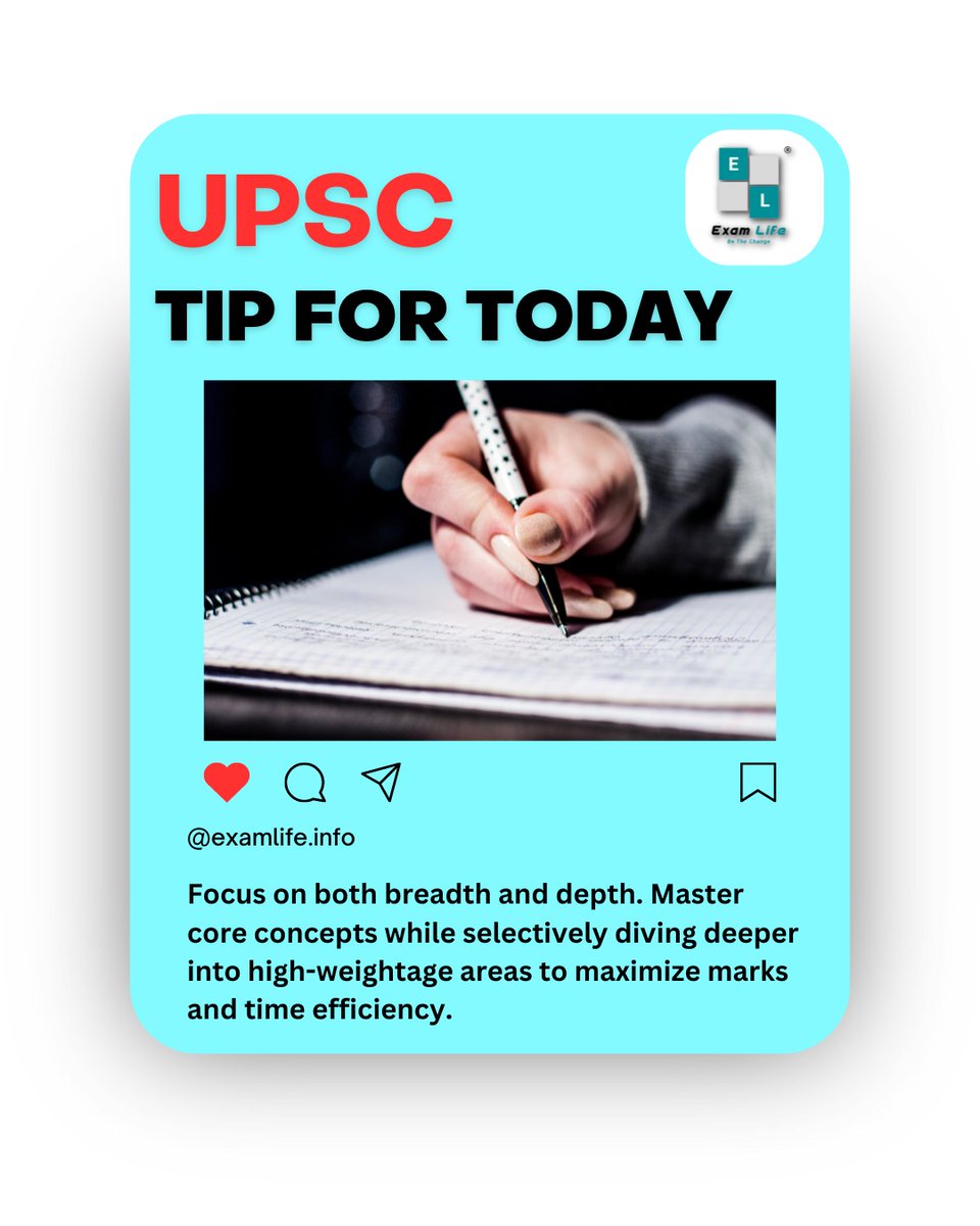 Master core concepts & strategically delve into high-weightage areas to maximize marks and study efficiency! ✨ 

#Examlife #Upsc #UPSCprep #TimeManagement