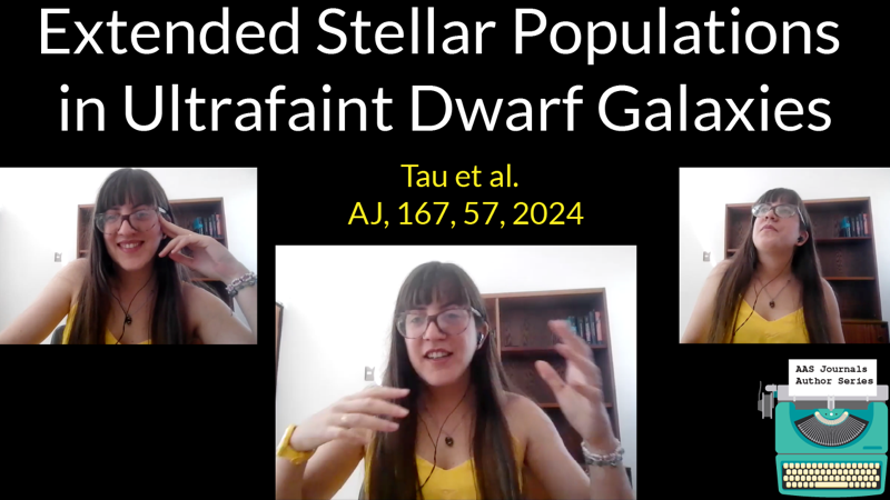 🆕📽️ Elisa Tau (@userena) joins us from Chile to chat about dwarf galaxies: youtube.com/watch?v=r0_0U3… The goal of the AAS Journals Author Series is to connect authors w/their article, their human story & the larger #astronomy community. #TheGoodStuff