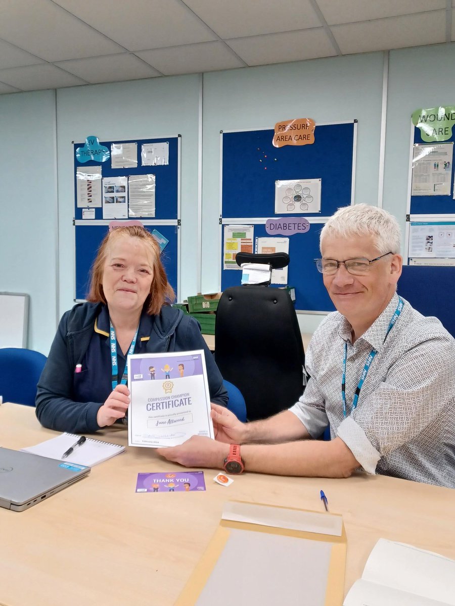 Tracey Dempster (@therealtraceyp) on Twitter photo Lovely start to the day seeing June, one of our fab Heart Failure Specialist Nurses receiving her Compassion Award from <a href="/DWilliamsNHS/">David Williams</a>. Well deserved June! <a href="/NHFTNHS/">Northants Healthcare</a> Lovely start to the day seeing June, one of our fab Heart Failure Specialist Nurses receiving her Compassion Award from <a href="/DWilliamsNHS/">David Williams</a>. Well deserved June! <a href="/NHFTNHS/">Northants Healthcare</a>