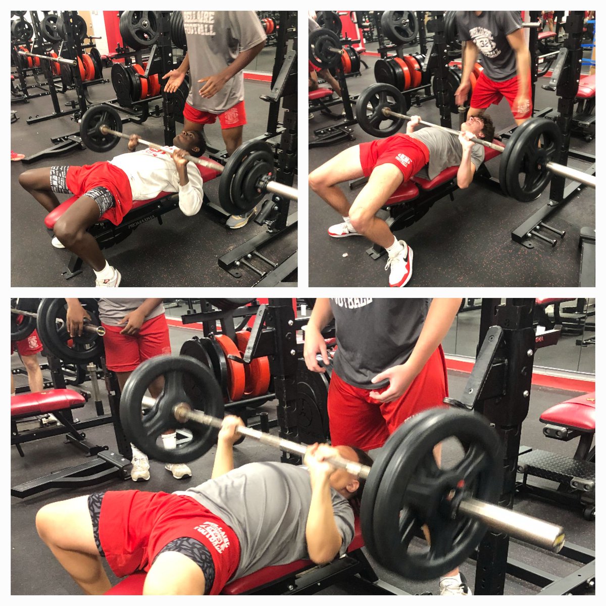 Bench test day! Getting stronger! #CardinalProud