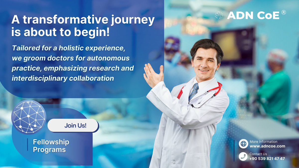 adn_coe's tweet image. Join our #Fellowshipprograms, designed to provide a comprehensive experience and prepare #doctors for independent practice, with a focus on research and integration with other departments. 
Apply now: adncoe.com/fellowships
#medicaleducation #healthcare #HealthcareInnovation