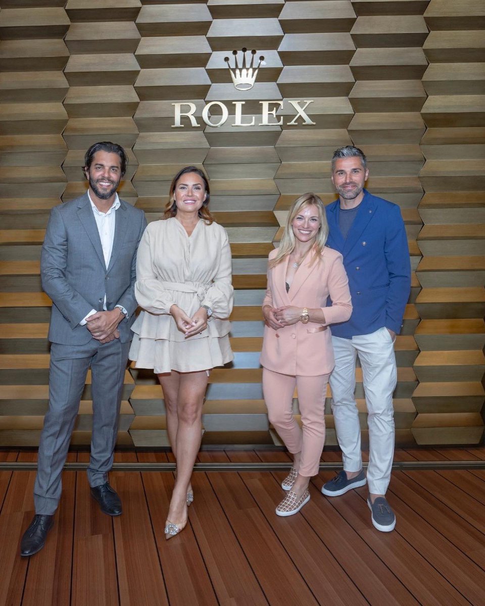Some official pictures from our visit to @watcheswonders yesterday! @DGarciaHindoyan and I trying some of the world’s best timepieces. We enjoyed spending this day with Lara Gutt-Behrami and Valon Behrami Photo credit @ROLEX