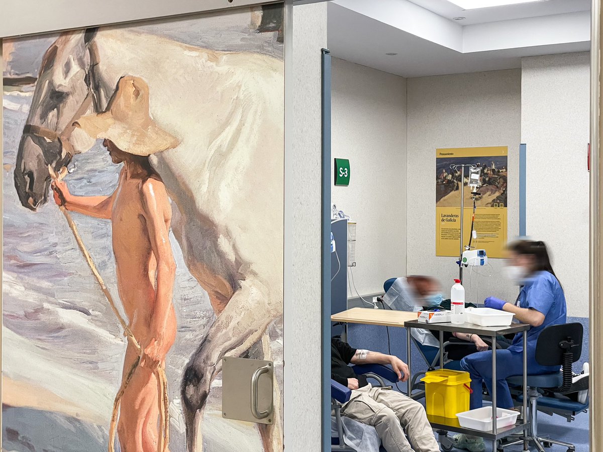 🚨 ¡Sorolla ingresa en los hospitales de Málaga! 🎨🥼Ayer celebramos el #DíaMundialDelArte con la inauguración de la exposición #SorollaEnUnHospital en @HRegionalMalaga y el Materno-Infantil. 💛 Iniciativa posible gracias a @malaga, @FundlaCaixa, @saludand y @HumanizAndal👇🏼