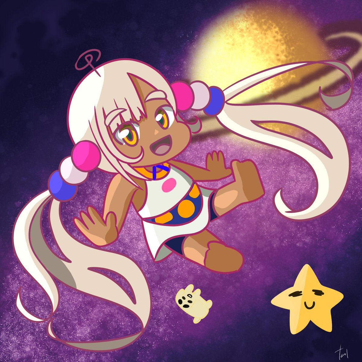 Astro girl!

#galaxillust