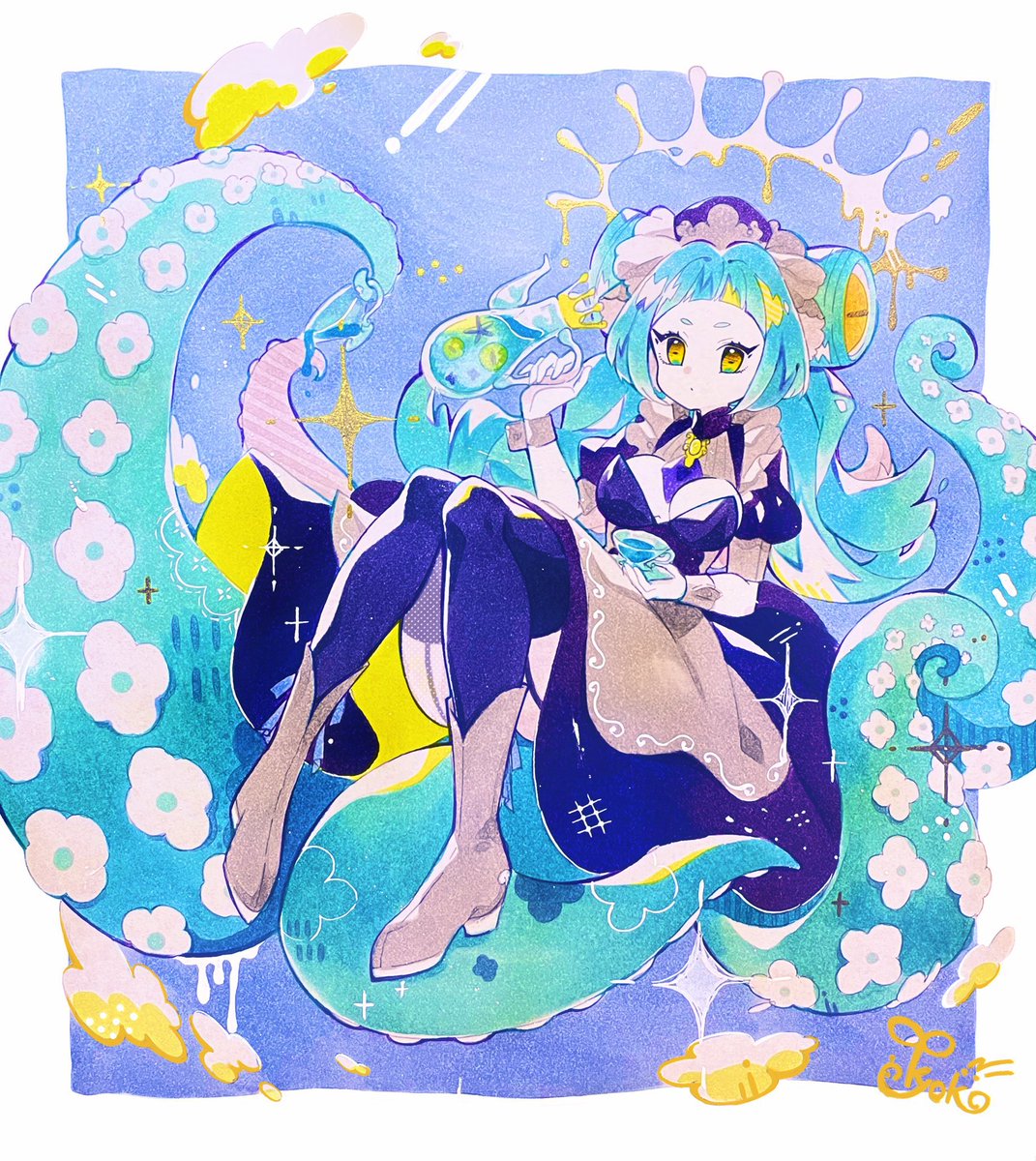 「#原型師さんにフィギュア化してほしいイラストを絵描きさんが垂れ流す 」|つくもきょー子のイラスト
