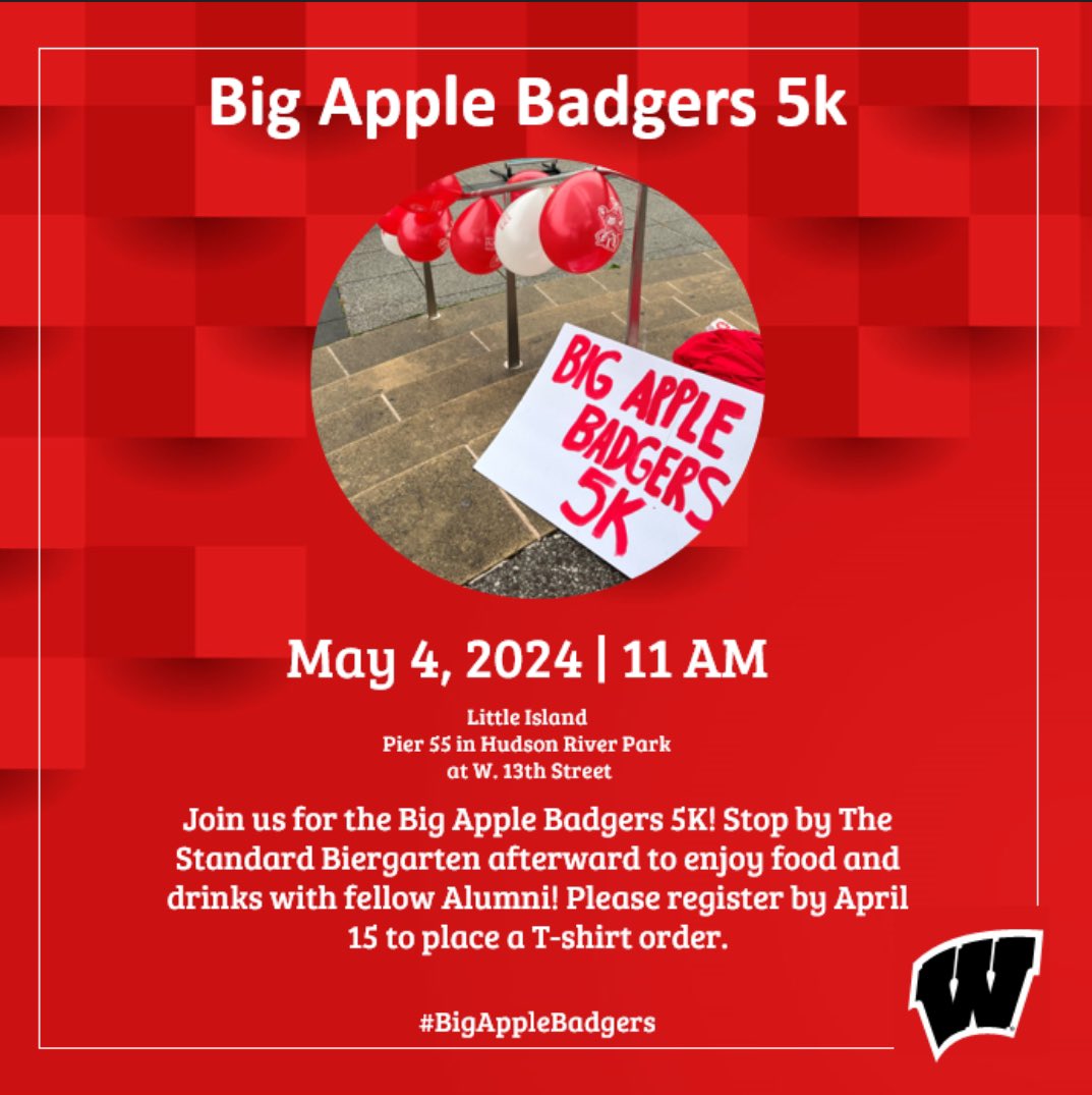On your marks, get set, go sign up for the BAB 5k walk-run!! The event will begin and end at Little Island and we’ll gather at The Standard Biergarten afterwards to celebrate! 

There are two registration options, one includes a shirt if you sign up before April 16th