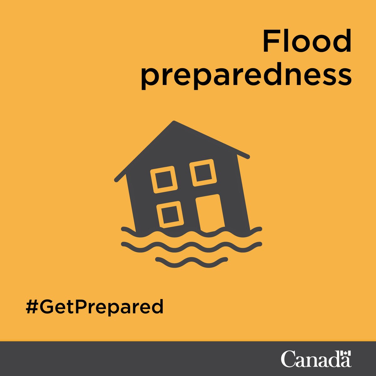 Is there a #flood warning for your community? Make sure to: •Shut off electricity to areas at risk of flooding •Move furniture and electronics to a place least likely to be affected by water •Have your #EmergencyKit ready in an accessible place More: getprepared.gc.ca/cnt/hzd/flds-d…