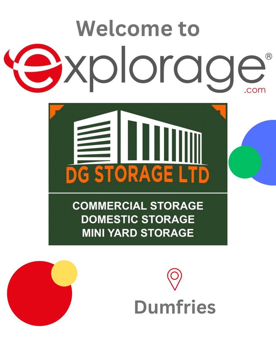 📣Dumfries!📣 If you’re looking for secure container storage, DG Storage Ltd have got you covered! 🙌🔑📦 Head to: explorage.com/location/dg-st… now to reserve your unit #explorage #makespacetogrow #selfstorage #ukstorage #secure #dgstorage #dumfries #dumfriesandgalloway #scotland