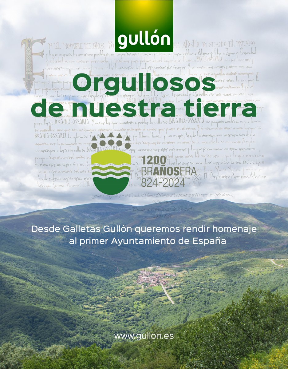 Celebramos el #DíadeCastillayLeón poniendo en valor esta #tierra que se proyecta al #futuro. Con motivo de que en octubre se conmemorará su 1.200 aniversario, queremos rendir homenaje al #FuerodeBrañosera, primer #Ayuntamiento de España. @Branosera #orgullososdenuestratierra