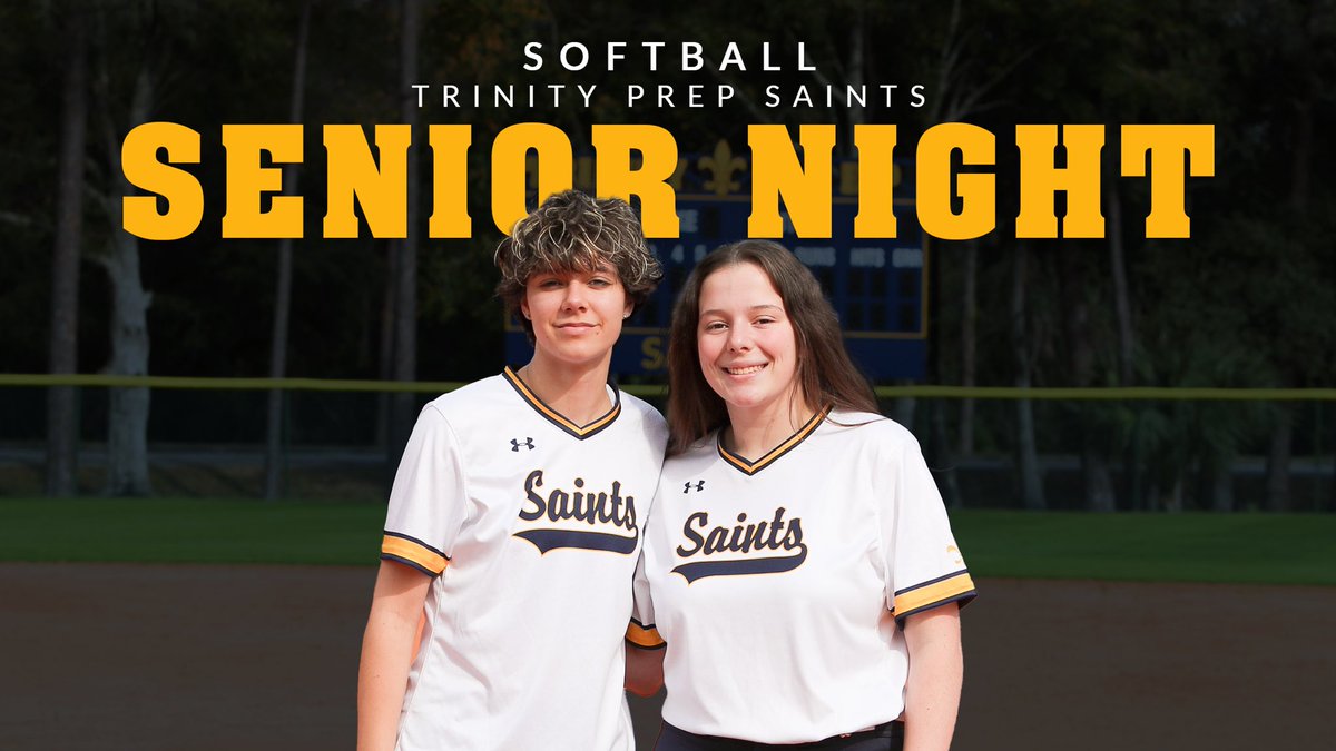 We look forward to celebrating our seniors and their families today at 4:15 pm before their game! #GoSaints
