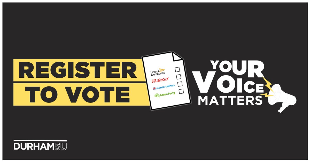 ⏰ TODAY is your very last chance to #RegisterToVote 🗳️ Make sure you aren't one of the 4 MILLION young people who will be excluded from voting at the next election. Visit gov.uk/register-to-vo… before 11:59pm TONIGHT! ⏰ #NationalVoterRegistrationDay