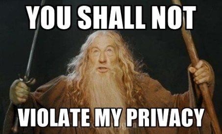When you update your privacy settings and feel invincible online #PrivacyFirst #CyberSecurityWizard