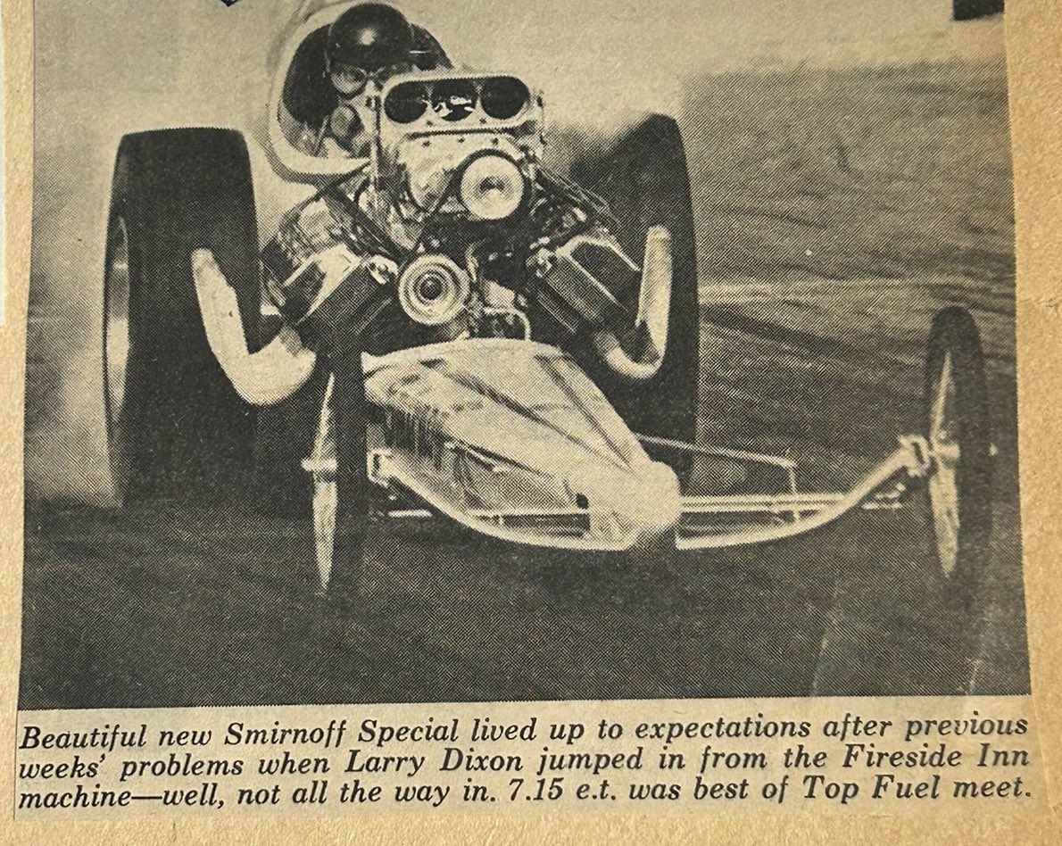 First time in Smirnoff car. Well, almost in. 🤣

#ogld #larrydixon #legend #hero #dad #nitro #topfuel #dragster #dragracing #motorsports #nhra