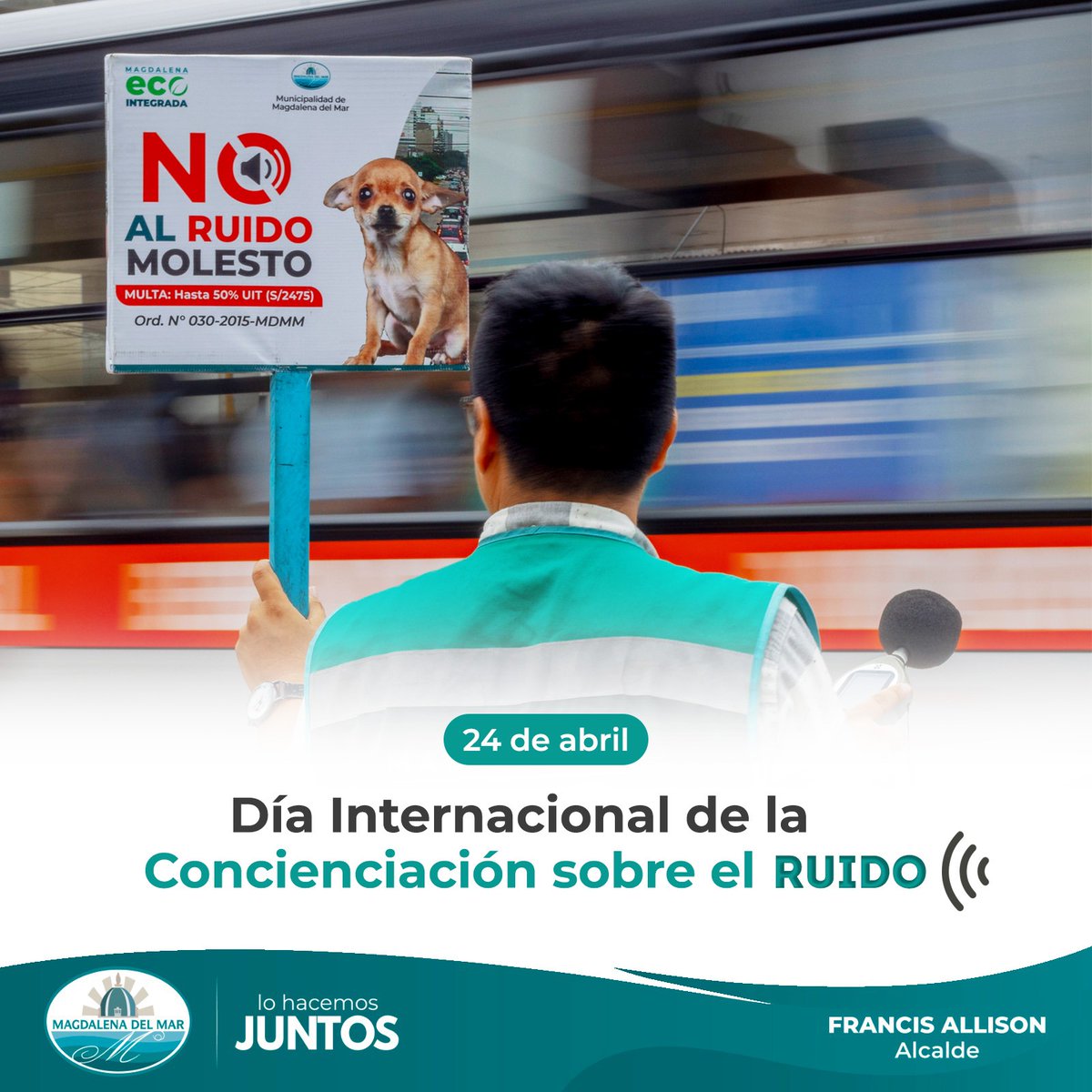 ¡Celebremos el Día Mundial de la Concienciación sobre el Ruido! 🌍 Reflexionemos sobre la importancia de un ambiente tranquilo. El ruido afecta nuestra salud y concentración. Unámonos para promover la tranquilidad y reducir el ruido. ¡Únete y crea conciencia sobre su impacto! 🔇