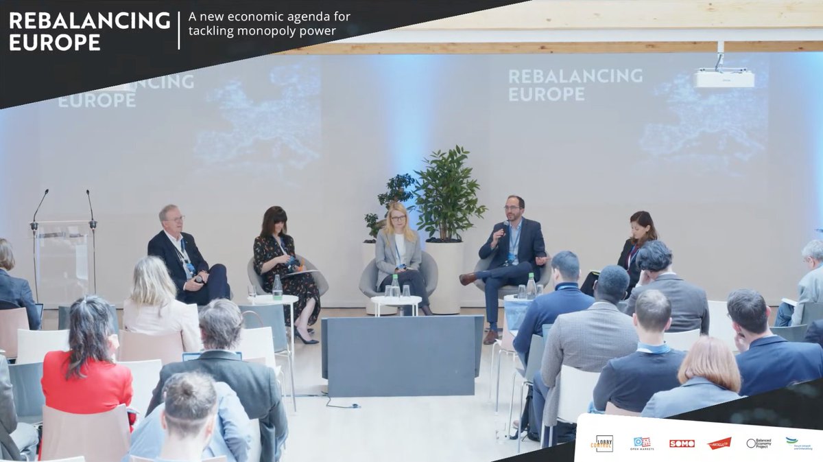 At yesterday's 'Rebalancing Europe' conference in Brussels, ARTICLE 19's @Isa_Stasi spoke to Antoine Babinet, deputy head of unit @EU_Competition, @AxelVossMdEP, @Foxglovelegal's Rosa Curling, + @ProtonPrivacy's Jurgita Misevičiūtė on delivering a digital economy for the people,…