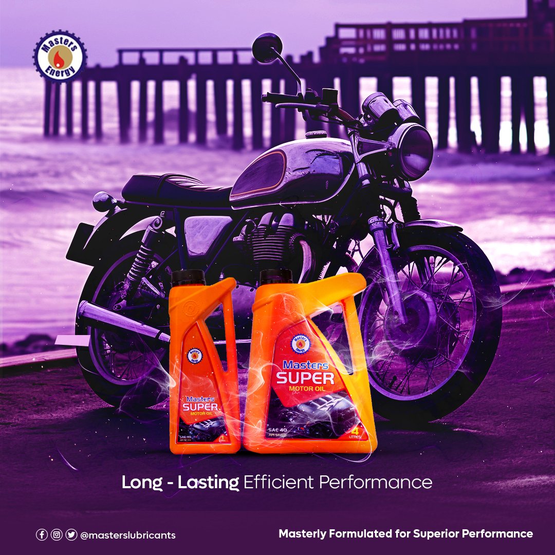 Ride with Confidence: Protect Your Motorcycle's Engine with Masters Lubricants SAE40

#MastersLubricants #oganamaster  #motorcycleoil #engineprotection #ridewithconfidence #enginehealth