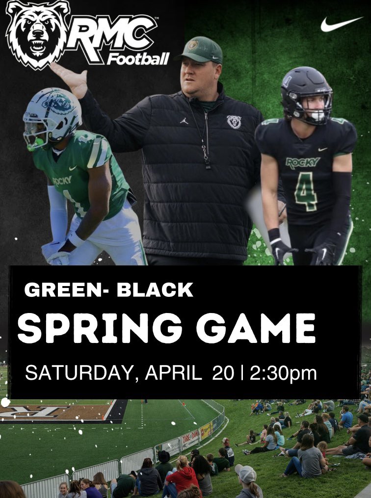 Green - Black Spring Game Saturday April 20 | 2:30pm #BEARRAID
