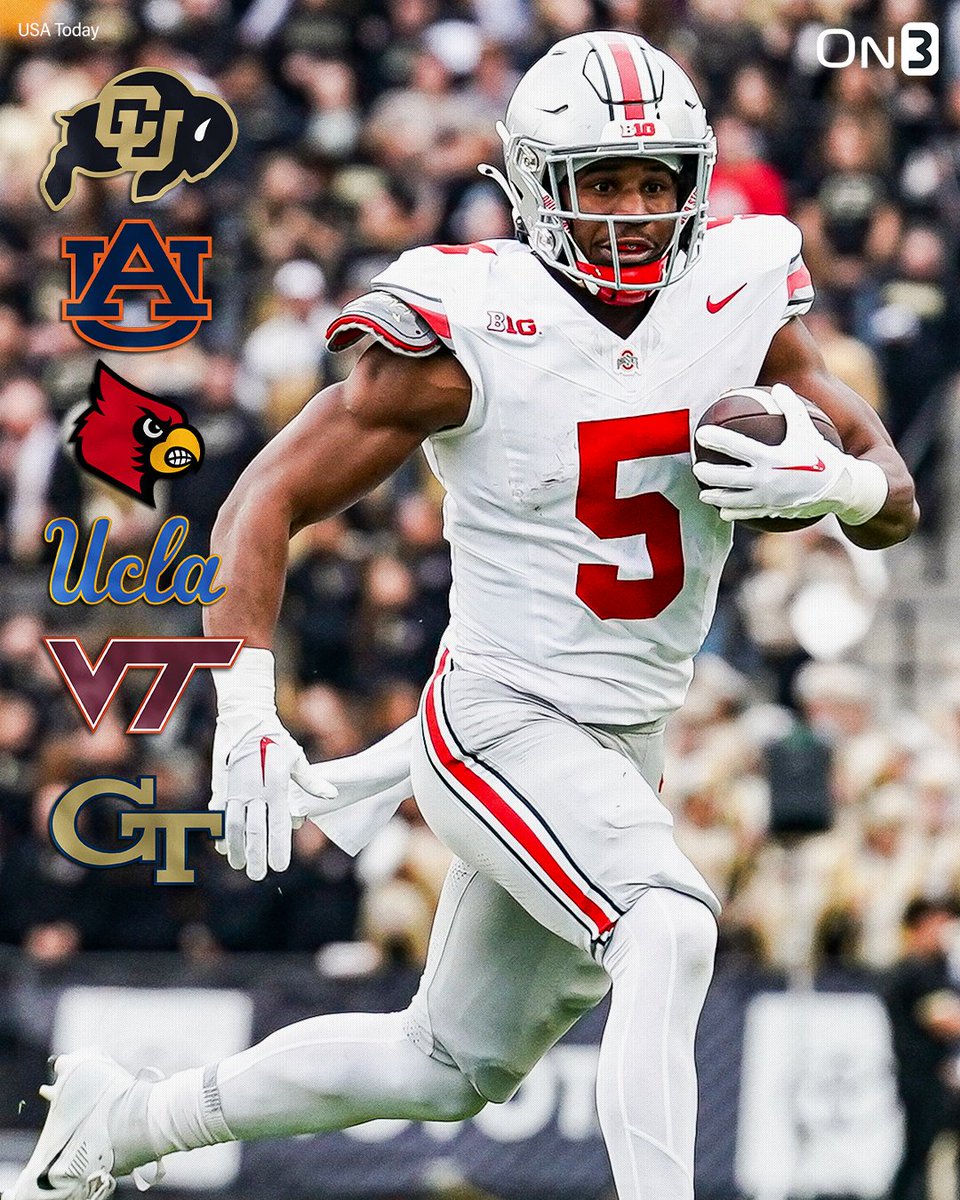 NEWS: Former Ohio State RB Dallan Hayden has heard from Colorado, Auburn, Louisville, UCLA, Virginia Tech and Georgia Tech since entering the transfer portal, per @SWiltfong_👀 on3.com/college/ohio-s…