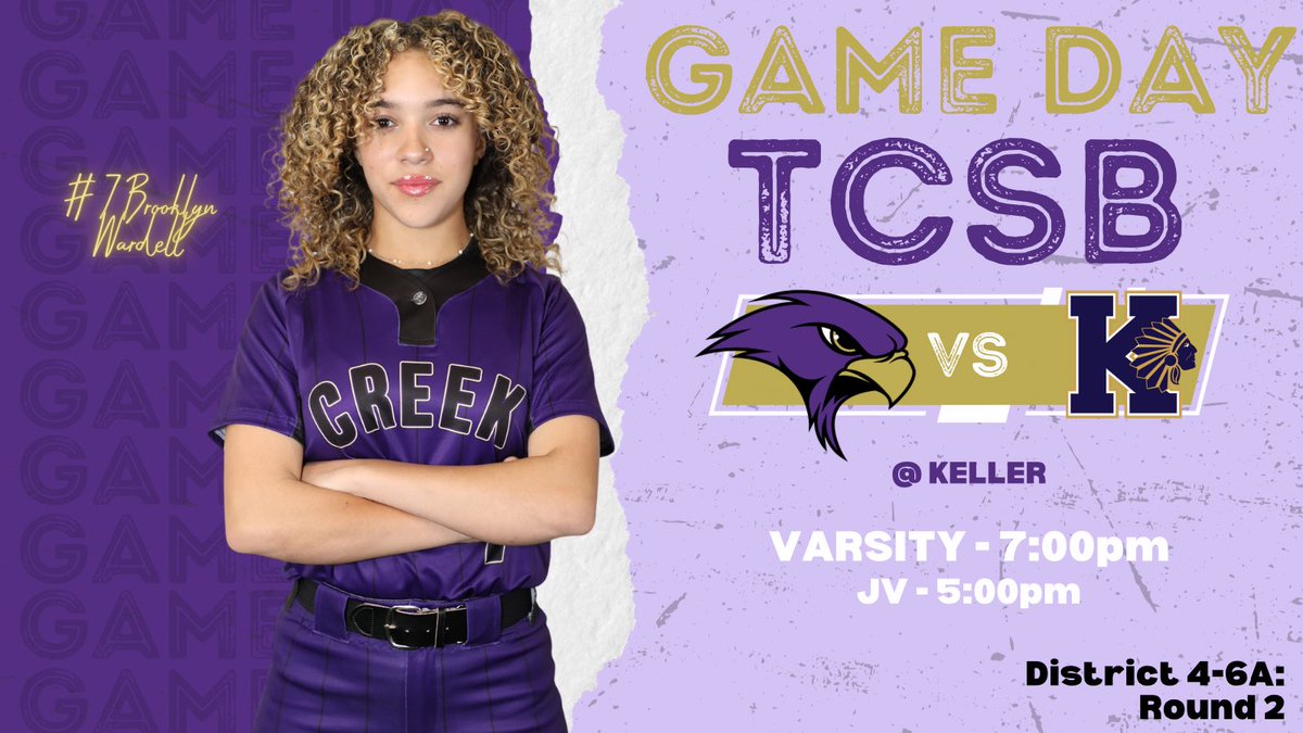 🚨Game Day🚨Round 2🚨 🗓 4/16 🕧 V- 7:00pm ~ JV- 5:00pm 🆚 Keller 📍 Keller, TX 🏟 Indian Softball Field 🎟 tinyurl.com/TCSBtickets24 ➡️ tinyurl.com/TCProgram24 📊 GameChanger.com 🏛 @KISDAthletics #TCOD