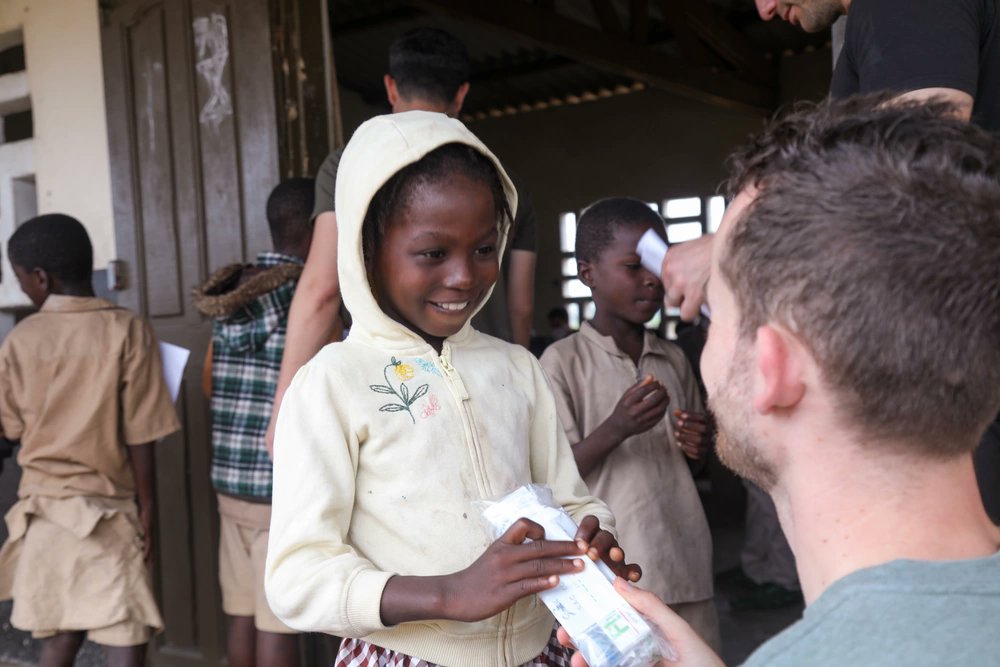 USSOCAF's tweet photo. Civil Affairs soldiers from @USSOCAF conducted a Dental Civic Action Program at #Flintlock23, near Abidjan, Côte d’Ivoire. #Flintlock24 will also feature a DENTCAP, providing oral examinations and dental hygiene to local Ivorians. https://t.co/KWx3H6hQAB