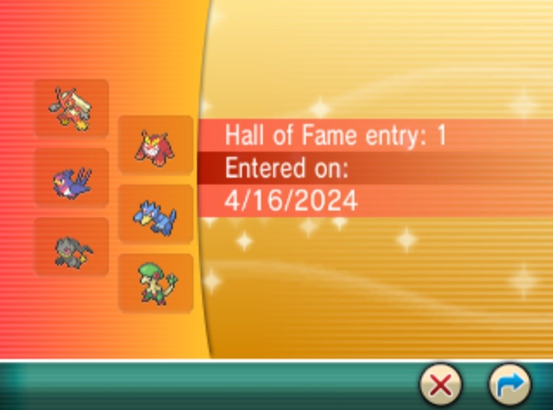 Lucasrochax's tweet image. Campeão novamente em Hoen!
Destaque pra Blaziken que solou toda Elite 4 e o campeão Steven. O resto só foi pra assistir, nem entraram em batalha

#pokemonomegaruby #Pokemon