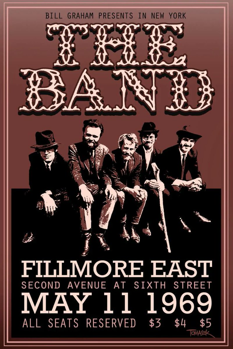 ⚡️#TheBand Music Poster
🗽#FillmoreEast #BillGraham
🎨Tallenge Music Collection