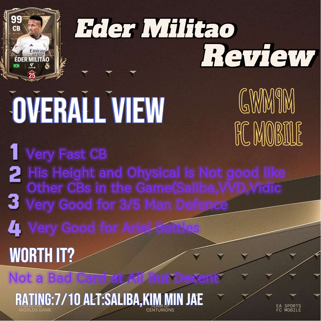 Eder Militao🇧🇷
Review🪄

Target:100 Likes and 20 Reposts
