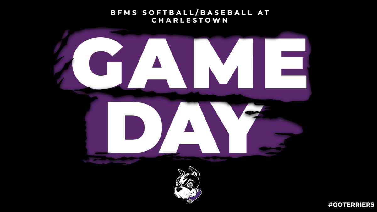 GAMEDAY: Bellows Falls Middle School Baseball & Softball open up the season today at Charlestown Middle School. First pitch is at 4:00 PM.

#GoTerriers