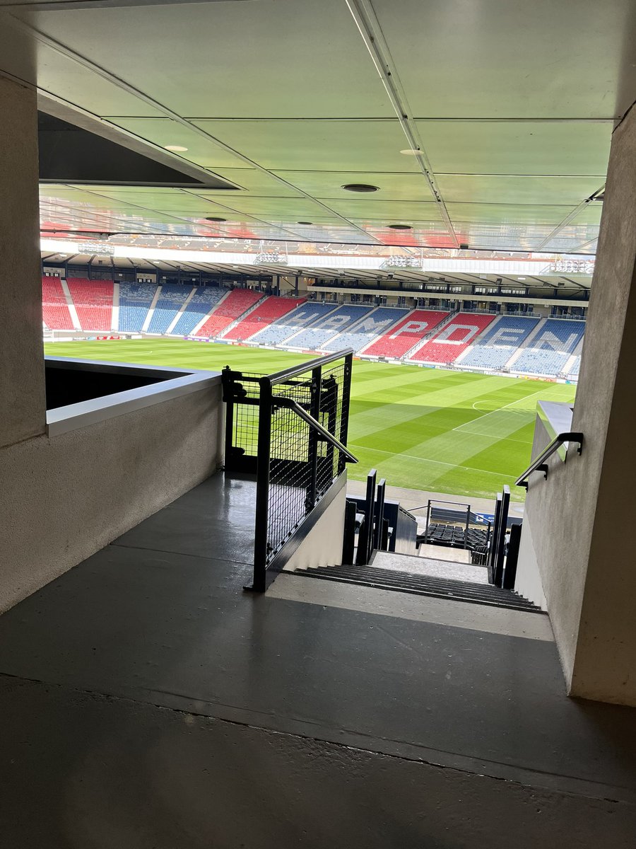 Somewhere at the far end of this picture is <a href="/DrDMacaskill/">Donald Macaskill</a> giving out his wit and wisdom. An impressive crowd today for the <a href="/careroadshows/">Care Roadshows</a> at Hampden 😊👍🏼