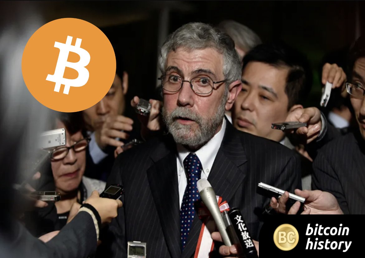 Why Paul Krugman Is A #Bitcoin Idiot NY Times Economist who loves fax machines Short $BTC since it was less than $10 A thread.